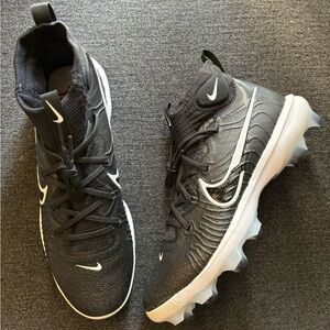 Nike Alpha Huarache NXT MCS Black/White Baseball Cleats Size 12